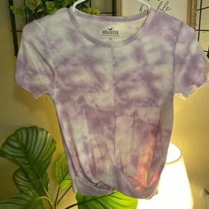 Hollister Tie Dye Cropped T-shirt